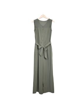 Octavia Women's S Tie Waist Sleeveless Long Pant Romper Jumpsuit